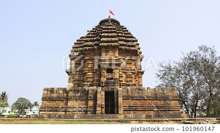 Rear View of Bhaskareshwar Temple, Built in 12 Century A.D. By Ganga Dynasty, Bhubaneshwar, Odisha, India. Rear View of Bhaskareshwar Temple, Built in 12 Century A.D. By Ganga Dynasty, Bhubaneshwar, Odisha, India. 101960147