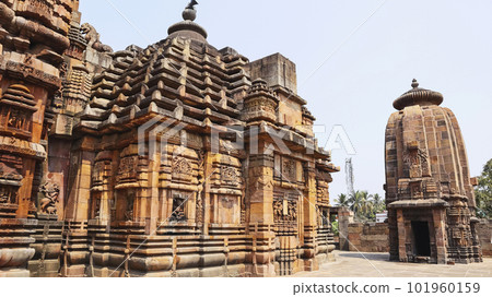 View of Brahmeshwara Temple, Bhubaneshwar, Odisha, India. View of Brahmeshwara Temple, Bhubaneshwar, Odisha, India. 101960159