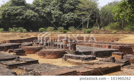 Full view of Ruins of the chaityagriha stupa complex, Lalitgiri, Cuttack, Odisha, India. Full view of Ruins of the chaityagriha stupa complex, Lalitgiri, Cuttack, Odisha, India. 101960262