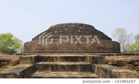 View of Lalitgiri Mahastupa in the Lalitgiri Buddhist Complex, Cuttack, Odisha, India. 101960267