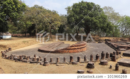 Ruin View of Chaityagriha Stupa Complex, Lalitgiri, Cuttack, Odisha, India. Ruin View of Chaityagriha Stupa Complex, Lalitgiri, Cuttack, Odisha, India. 101960269
