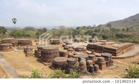 Ruins of Monastery No.1 of Udaygiri Buddhist Monastery, Jaipur, Odisha, India. Ruins of Monastery No.1 of Udaygiri Buddhist Monastery, Jaipur, Odisha, India. 101960314