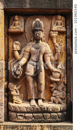 Carving Sculpture of Vajrapani, Ratnagiri Buddhist Monastery, Odisha, India. Carving Sculpture of Vajrapani, Ratnagiri Buddhist Monastery, Odisha, India. 101960340