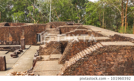 Ruin View of Monastery No.2 of Ratnagiri Buddhist Monastery, Odisha, India. Ruin View of Monastery No.2 of Ratnagiri Buddhist Monastery, Odisha, India. 101960392