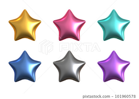 6 color glossy balloon wind star ornament set 6 color glossy balloon wind star ornament set 101960578