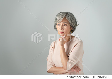 Female portrait stress fatigue Female portrait stress fatigue 101960819