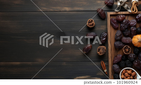 Eid al Fitr Holiday Background. Illustration AI Generative 101960924