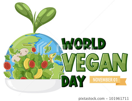 World Vegan Day Logo Design 101961711