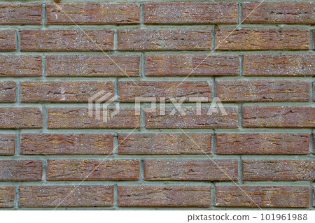 Structure of vintage brick wall 101961988