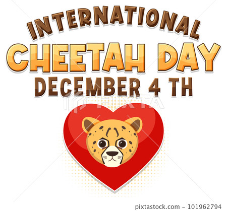 International cheetah day poster or banner design International cheetah day poster or banner design 101962794