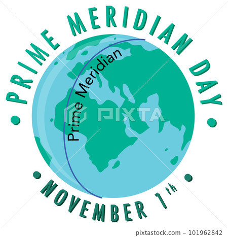 Prime Meridian Day Logo Concept 101962842
