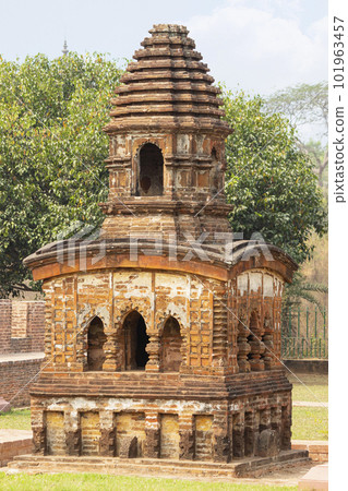 Small Temple inside Radheshyam Temple Complex, Bishnupur, West Bengal, India. 101963457