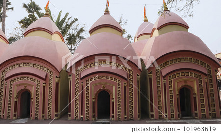 View of 108 Shiva Temples, Burdwan, West Bengal, India. View of 108 Shiva Temples, Burdwan, West Bengal, India. 101963619