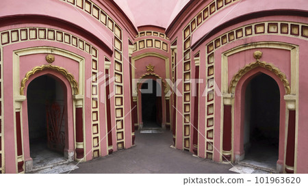 View of 108 Shiva Temples, Burdwan, West Bengal, India. 101963620
