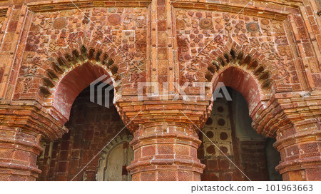 Carvings on the Ananta Basudeva Temple, Bansberia, West Bengal, India. Carvings on the Ananta Basudeva Temple, Bansberia, West Bengal, India. 101963663