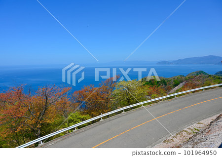 Mikatagoko Rainbow Line Drive Road Wakasa Bay Quasi-National Park View 101964950