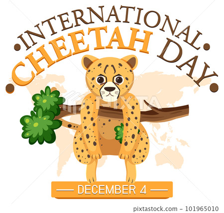 International cheetah day poster template International cheetah day poster template 101965010