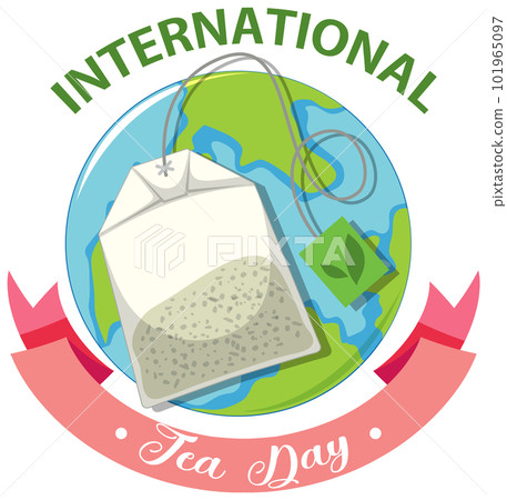 International tea day text banner 101965097