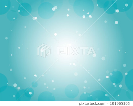 Abstract background with polka dots floating in a light color space_turquoise blue Abstract background with polka dots floating in a light color space_turquoise blue 101965305