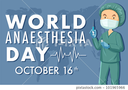 World Anaesthesia Day Banner Design World Anaesthesia Day Banner Design 101965966