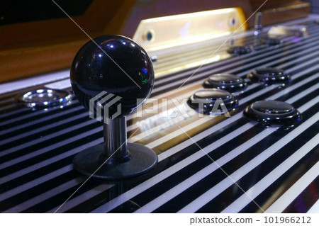 Control panel of an arcade cabinet Control panel of an arcade cabinet 101966212