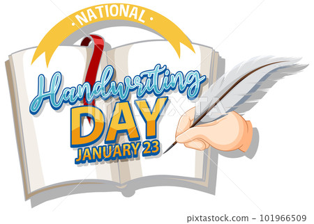 National Handwriting Day Logo Banner National Handwriting Day Logo Banner 101966509