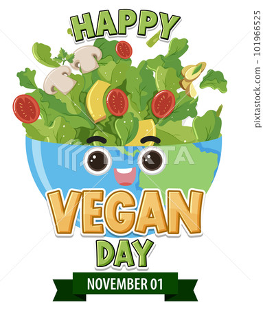 World Vegan Day Logo Design 101966525