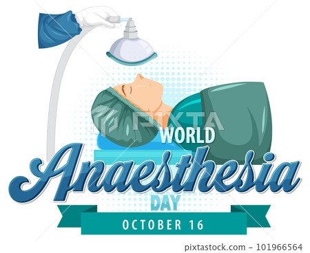 World Anaesthesia Day Logo Design 101966564