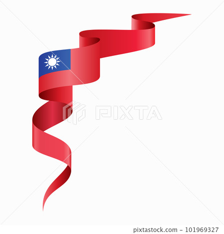 Taiwan flag wavy abstract background. Vector illustration. Taiwan flag wavy abstract background. Vector illustration. 101969327