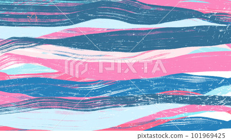 Blue and pink wave illustration, texture, background Blue and pink wave illustration, texture, background 101969425