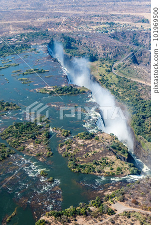 Aerial View of Victoria Falls 101969500