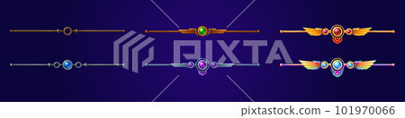 Fantasy game rank ui border badge icon for avatar 101970066