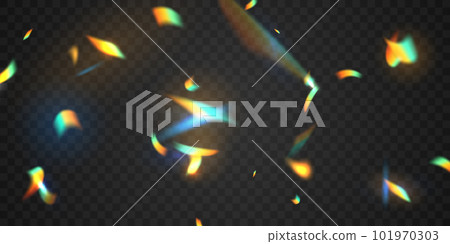 background of confetti sprinkled above with glitter 101970303