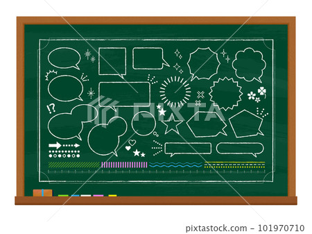 Blackboard and speech bubble variation 101970710