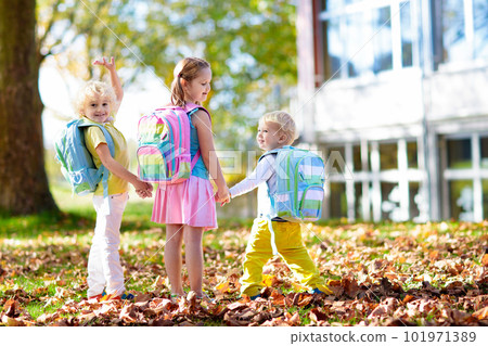 Kids go back to school. Child at kindergarten. Kids go back to school. Child at kindergarten. 101971389