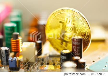 Electronic circuit blur. Blur electronic circuit close up computer Electronic circuit blur. Blur electronic circuit close up computer 101972033