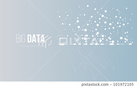Big data background. Social network concept with connected lines and dots 101972105