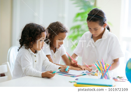 Kids back to school. Group of children. Kids back to school. Group of children. 101972109