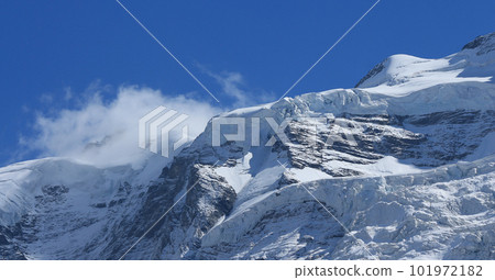 Chielauenegletscher, glacier near Jungfraujoch. Chielauenegletscher, glacier near Jungfraujoch. 101972182