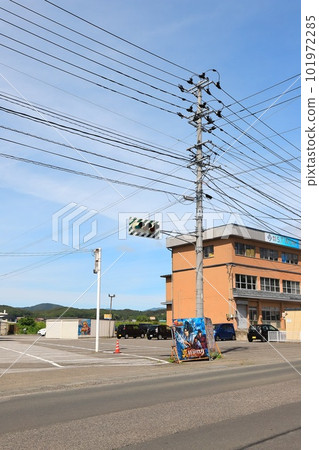 岩手遠野 殘存的斑馬線紅綠燈 101972285