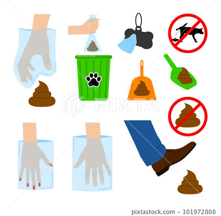 Outdoor cleaning set for a pet Outdoor cleaning set for a pet 101972808