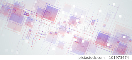 Abstract circuit board futuristic technology processing background 101973474