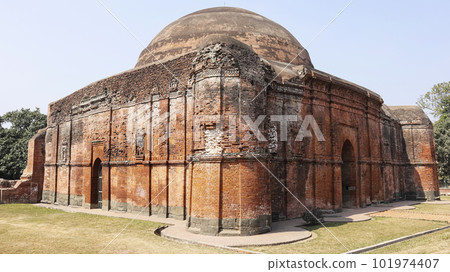 View of Chamkan Mosque, Build in Circa 1450 AD, Gour, Malda, West Bengal, India. View of Chamkan Mosque, Build in Circa 1450 AD, Gour, Malda, West Bengal, India. 101974407