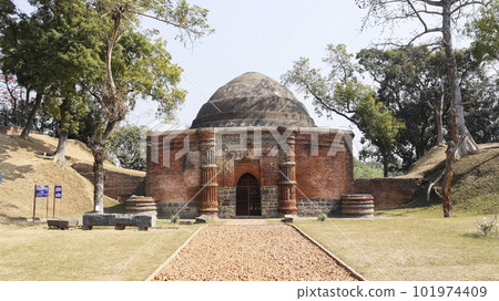 View of Gumti Gate, Built by Sultan Hussain Shah in 1512AD, Gour, c 101974409
