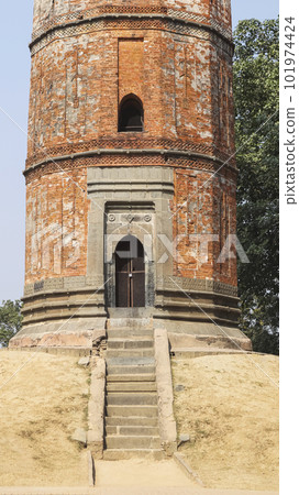Entrance of Firoj Minar Built by Saifuddin Firoj in 1486-89, Gour, Malda, West Bengal, India. 101974424
