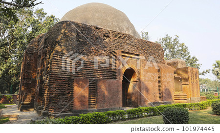 View of Chamkati Mosque, Gour, Malda, West Bengal, India. 101974445