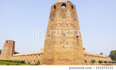 Minar of Murshid Kuli Khan Mosque, Murshidabad, West Bengal, India. 101974535