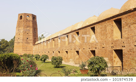 Structure of Murshid Kuli Khan Mosque, Murshidabad, West Bengal, India. 101974539