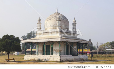 View of Madina Mosque in the Campus of Hazarduari Palace, Murshidabad, West Bengal, India. View of Madina Mosque in the Campus of Hazarduari Palace, Murshidabad, West Bengal, India. 101974665