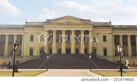 Rear View of Hazarduari Palace Known 1000 Gate Palace, Murshidabad, West Bengal, India. Rear View of Hazarduari Palace Known 1000 Gate Palace, Murshidabad, West Bengal, India. 101974668